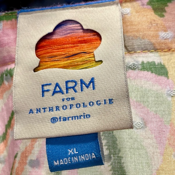 FARM Rio  x Anthropologie  Floral Palm Maxi Wrap Dress XL - Picture 7 of 11